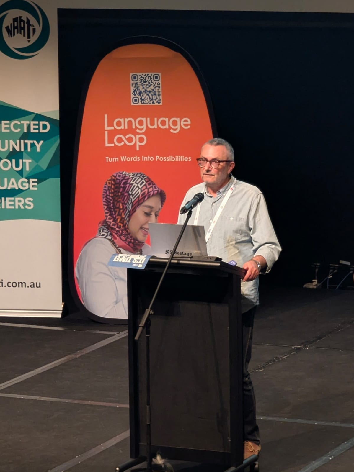 Steve Elkanovich speaking at the AUSIT Conference 2025 in Canberra